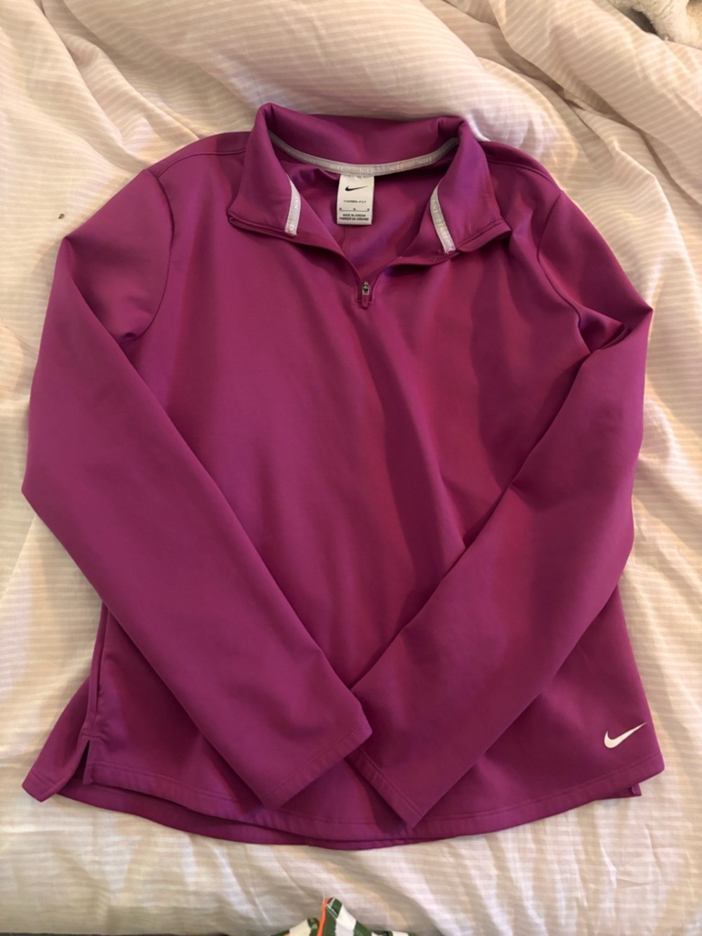 Nike Fuchsia Therma-Fit Quarter-Zip Pullover